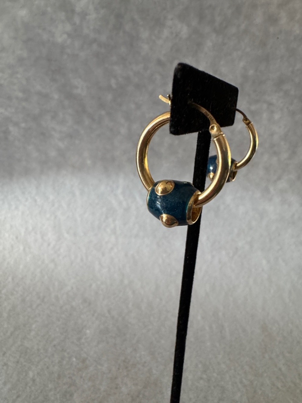 Vintage Barrel Charms for hoop earrings